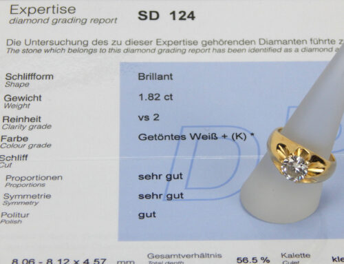 Herrenring: 750G mit 1.82ct Solitärbrillant